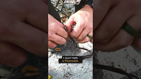 Duct not 🦆 #currin1776 #battlbox #survival #adventure #diy #ytshorts #tips #fire