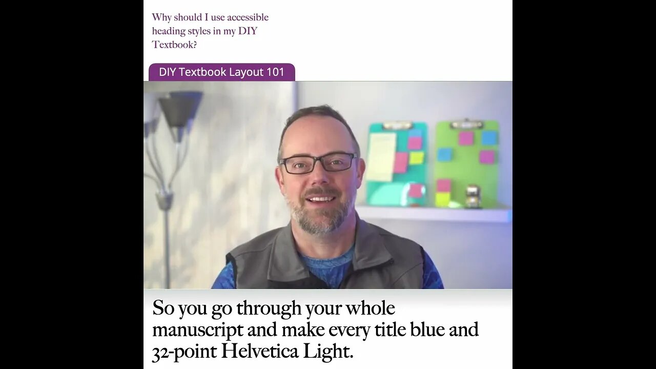 Why should I use accessible heading styles in my DIY Textbook?
