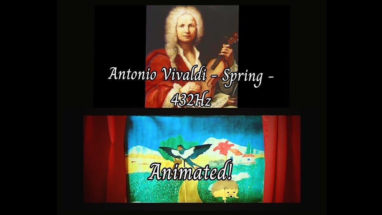 Vivaldi - Spring (432Hz) - Animated!