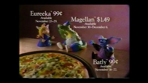 November 15, 1990 - PIzza Hut Offers 'Eureeka's Castle' Puppets