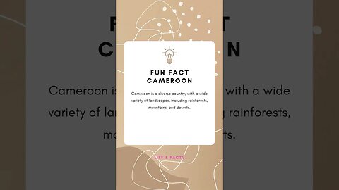 Fun Facts Cameroon