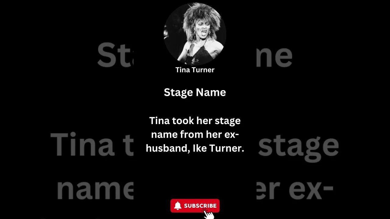 The Birth of "Tina": How She Chose Her Iconic Stage Name #shorts #tinaturner #rocknroll