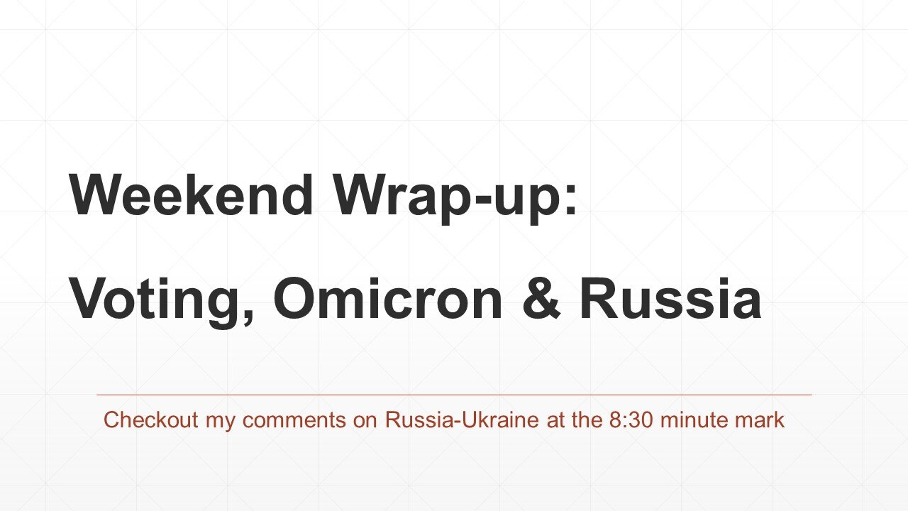 Weekend Wrap-Up: Voting, Omicron & Russia