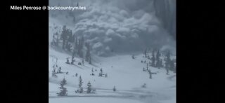 Massive avalanche in Utah caught on camera