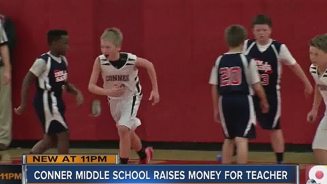 Conner Middle School raises money for Valerie McNamara