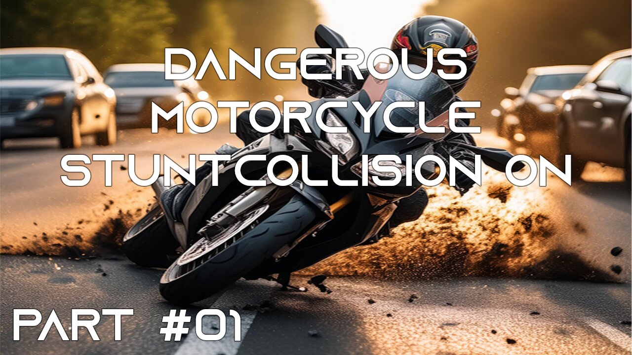 DANGEROUS MOTORCYCLE STUNT: COLLISION ON THE WRONG ROAD