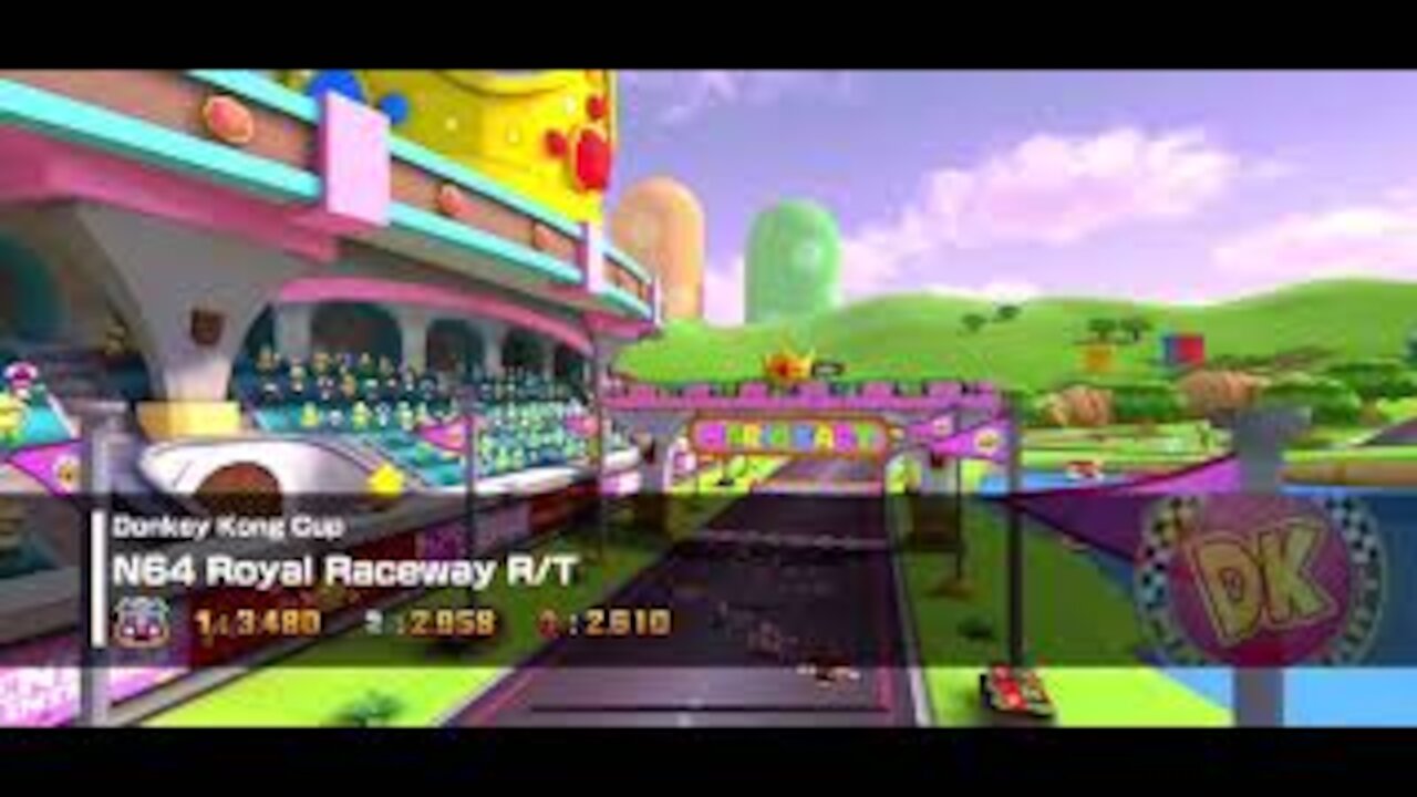 Mario Kart Tour - N64 Royal Raceway R/T Gameplay