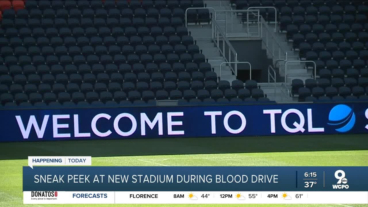 Sneak a peek inside FC Cincinnati's TQL Stadium with Hoxworth Blood Center