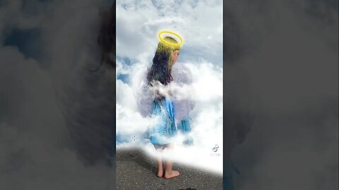 "Make her into an Agel" photoshop request