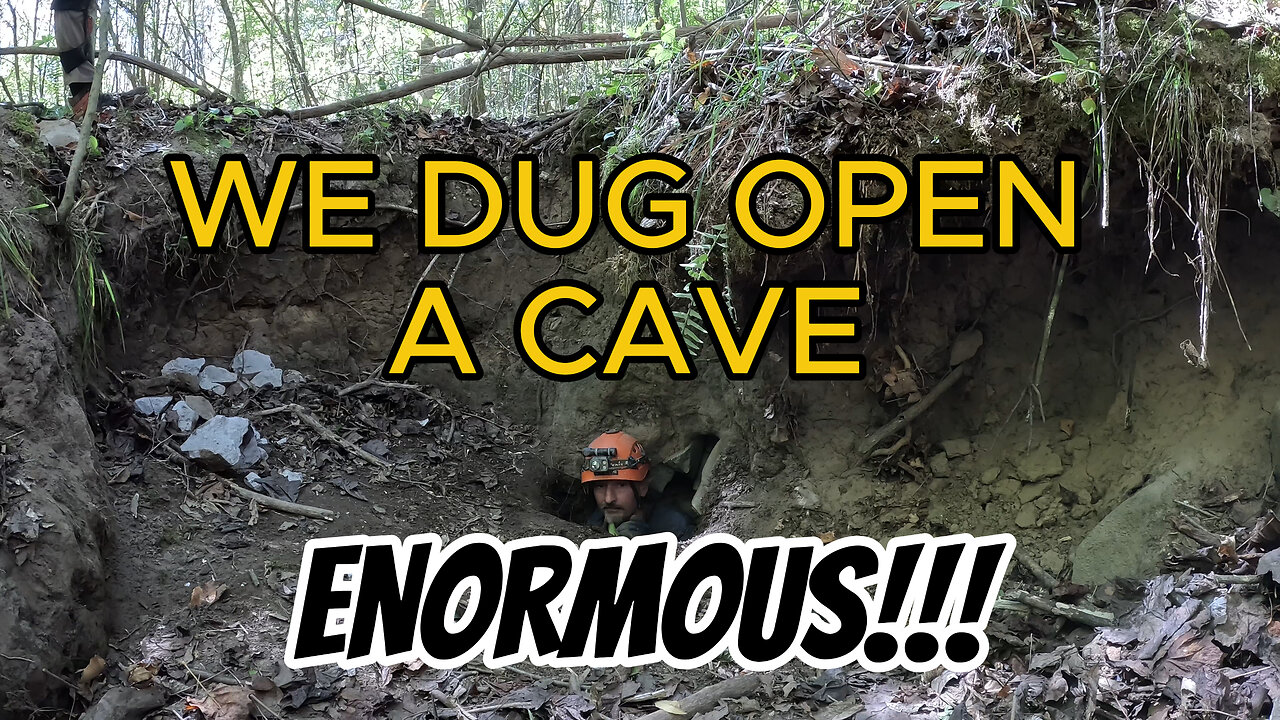 CAVE EXPLORING | Digging Leads to Big Discovery