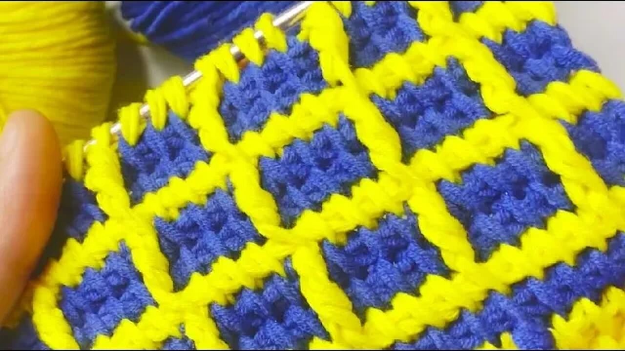 🧶Super Easy Tunisian Crochet Baby Blanket For Beginners