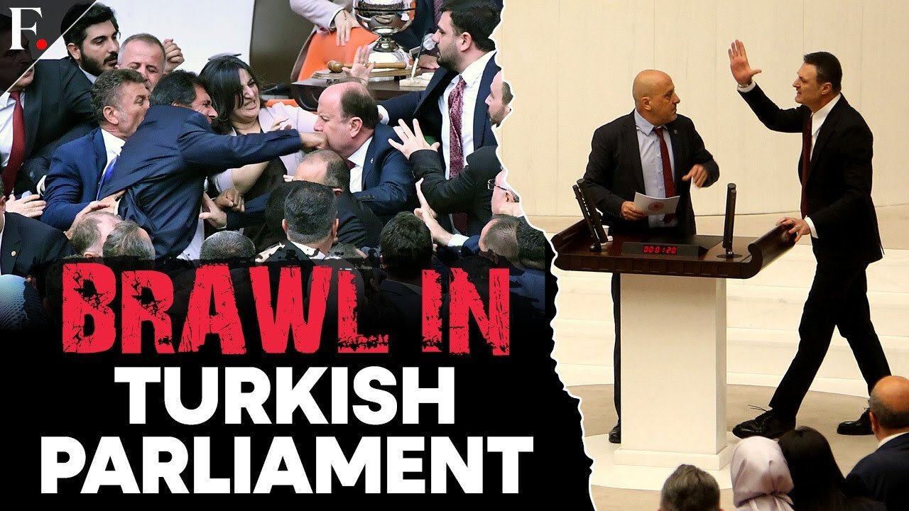 Watch: Brawl Breaks Out in Turkish Parliament Over Ousted Opposition MP Can Atalay