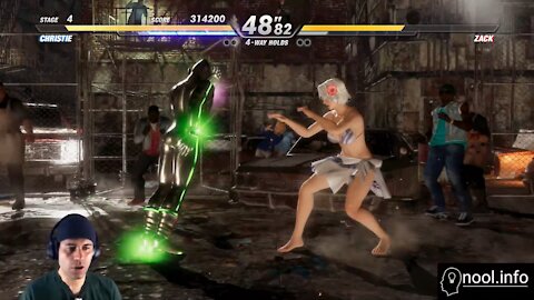 ¡Haciendo ejercicio y jugando Dead or Alive 6 en nool.info!