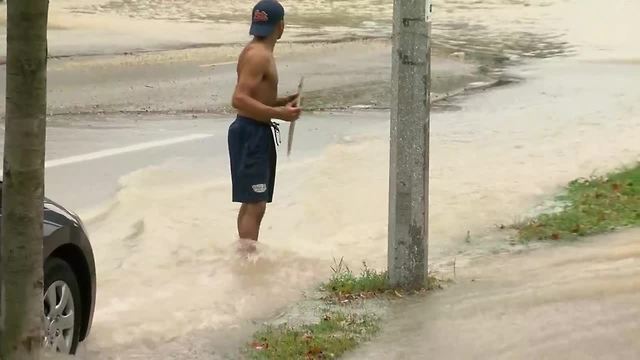 RAW Video: East Side Milwaukee Water Main Break