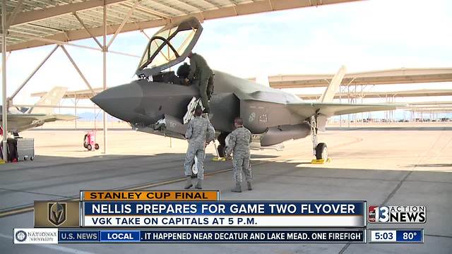 Nellis Air Force Base planning game flyover