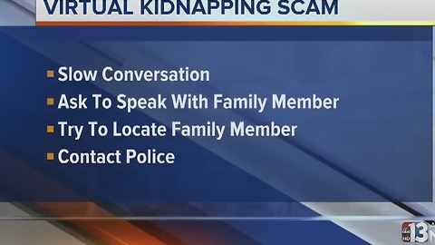 Warning about kidnapping scam