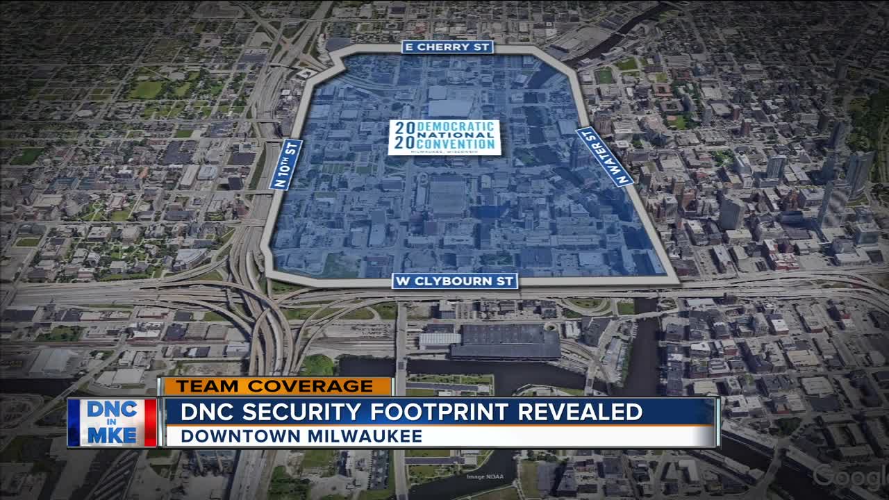 DNC security footprint revealed in downtown Milwaukee