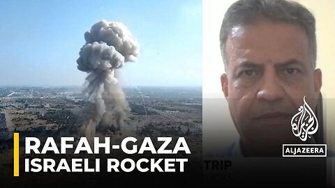 Israeli forces have fired a warning rocket that targeted a car carrying Al Jazeera crew in Rafah