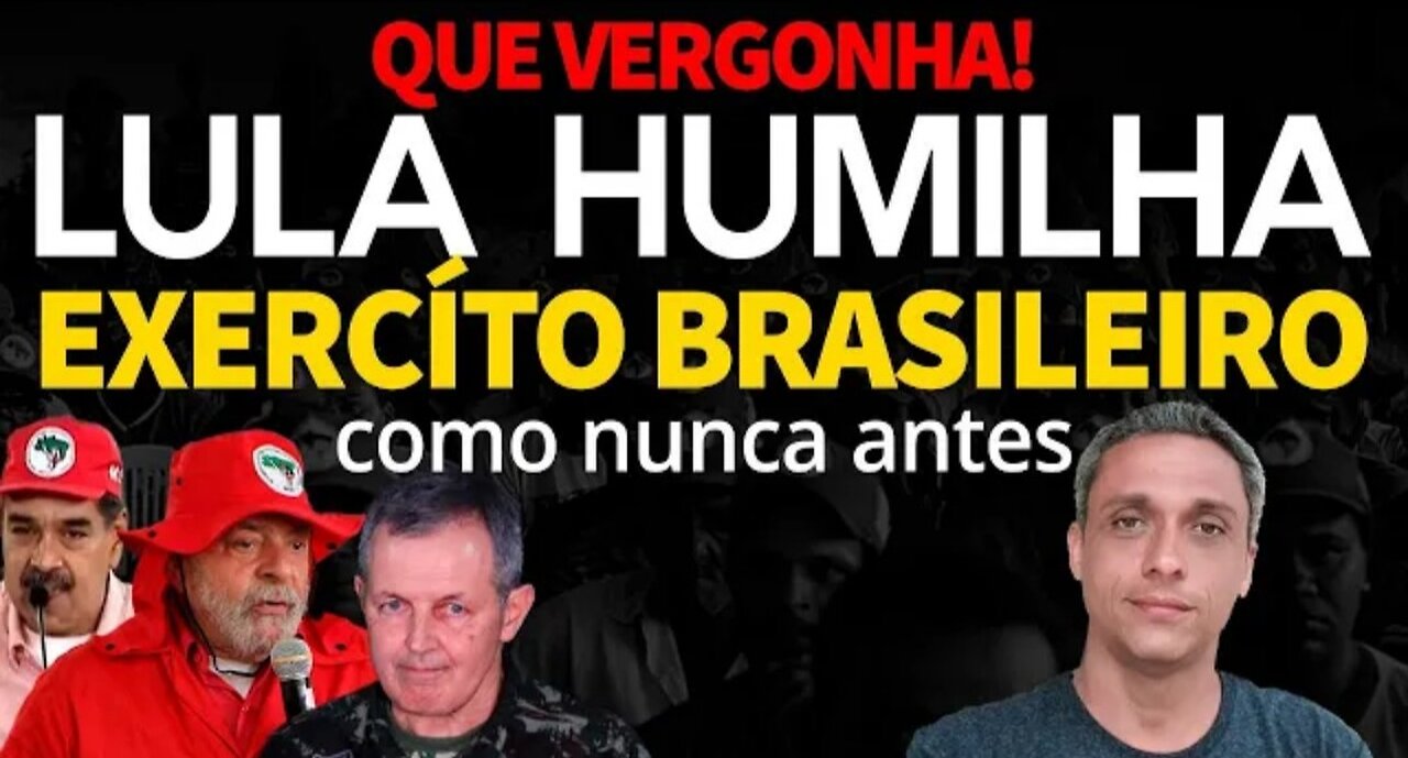 WHAT A SHAME! LULA humiliates the Brazilian army like never before