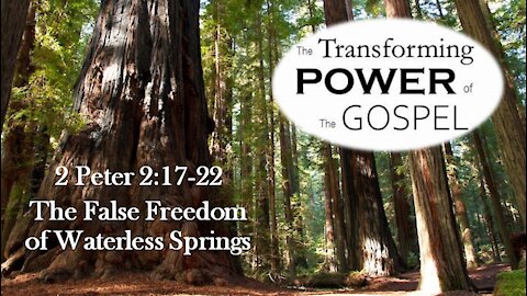 The Transforming Power of the Gospel--2 Peter 2:17-22 "The False Freedom of Waterless Springs"