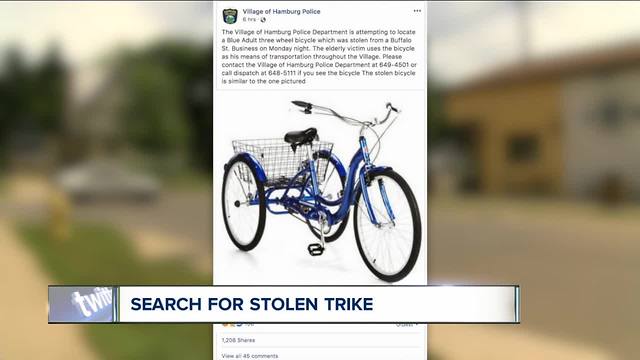 Search for stolen trike