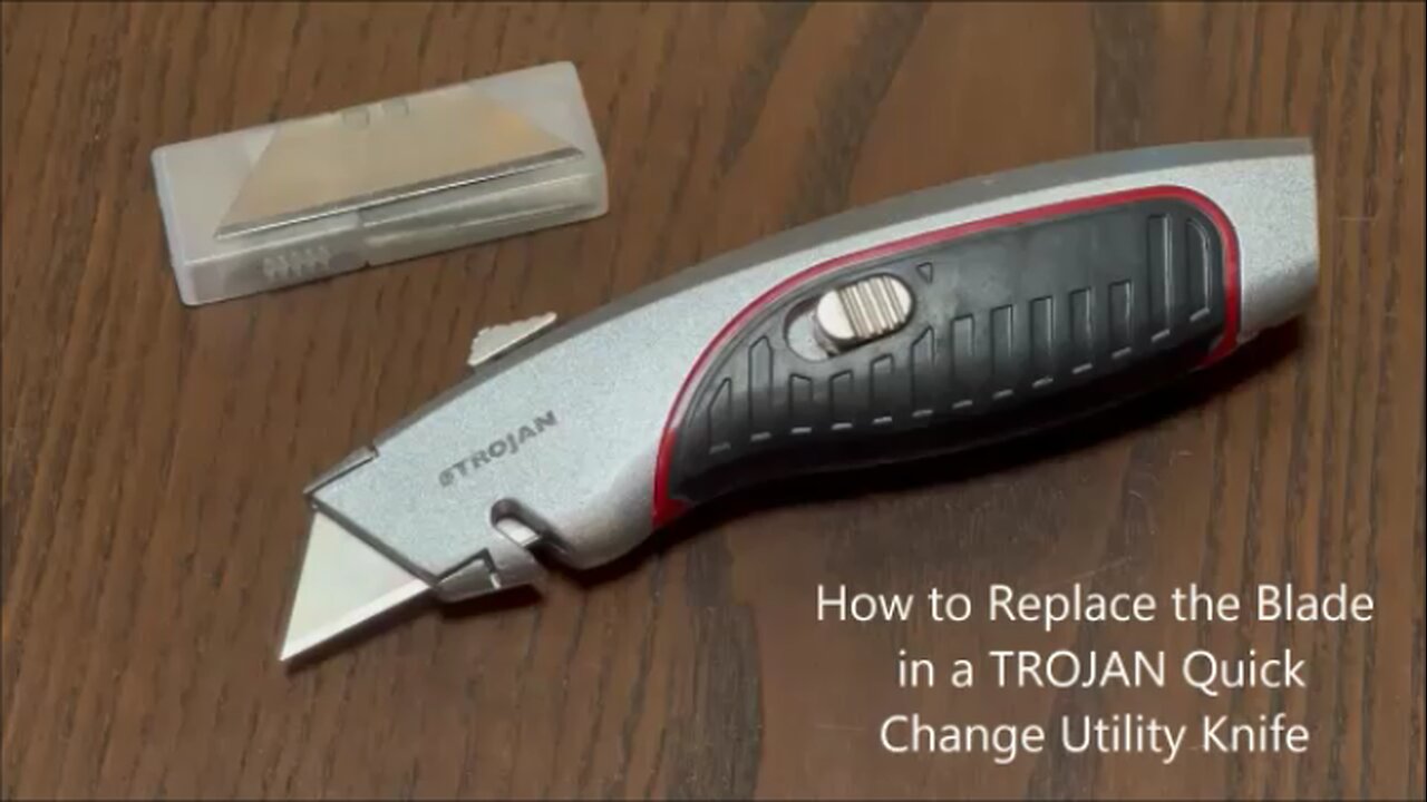 How to Replace the Blade in a Trojan Quick Change Utility Knife