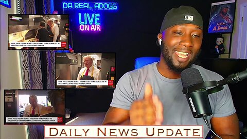x174b: Da Real Adogg 10/21 - Trump WORKS The FRIES At McDonalds, SERVES Customers In Drive-Thru Window