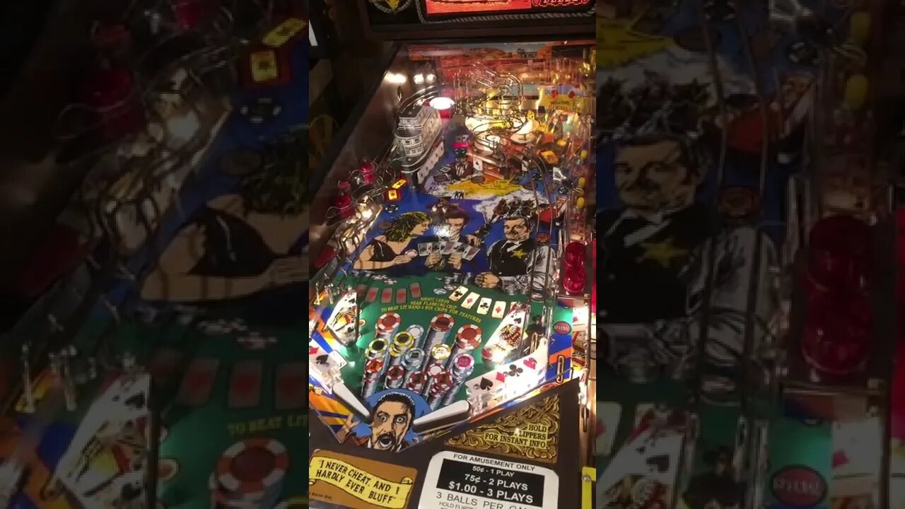 PINBALL- MAVERICK classic pinball machine a look at the playing field and action - Home Arcade