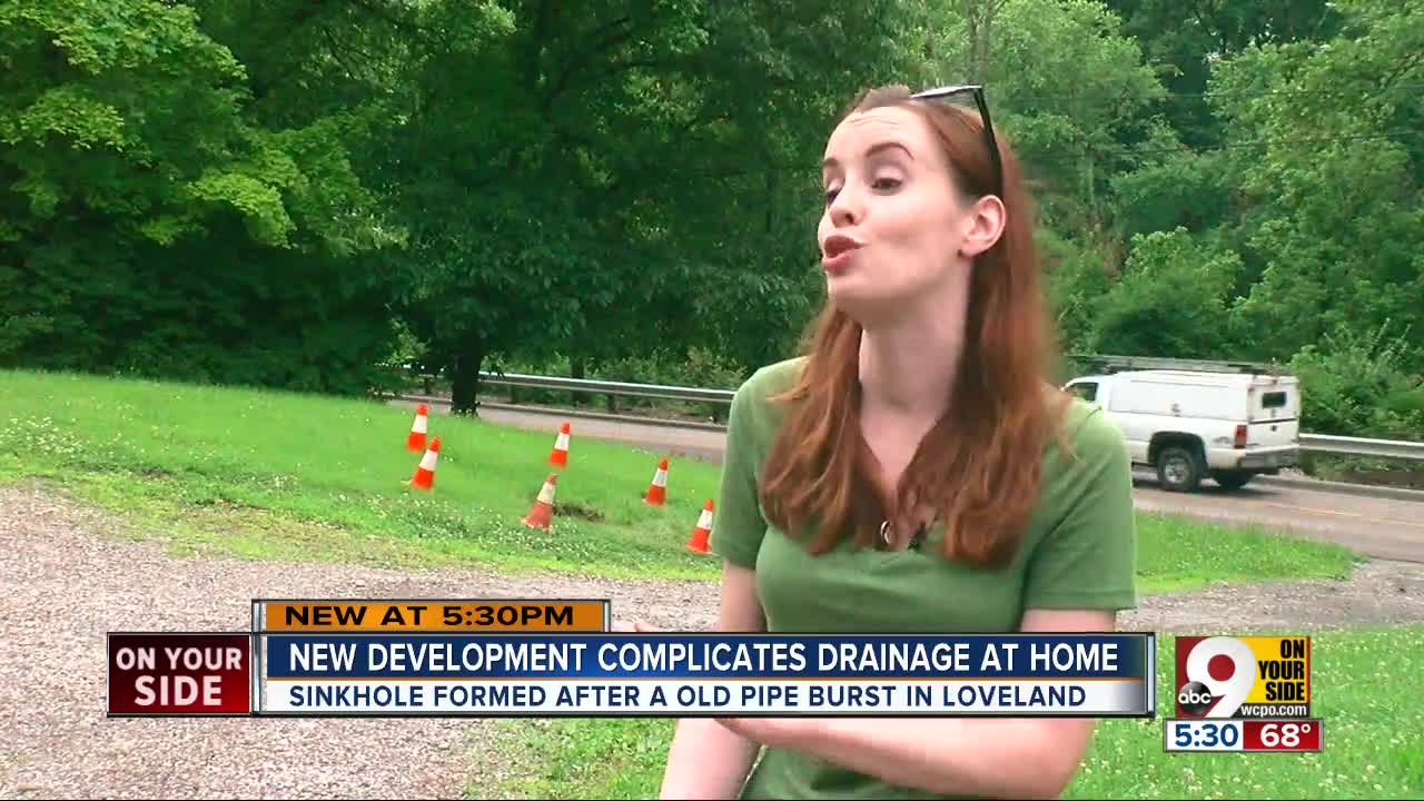 Sinkhole perturbs Loveland homeowner