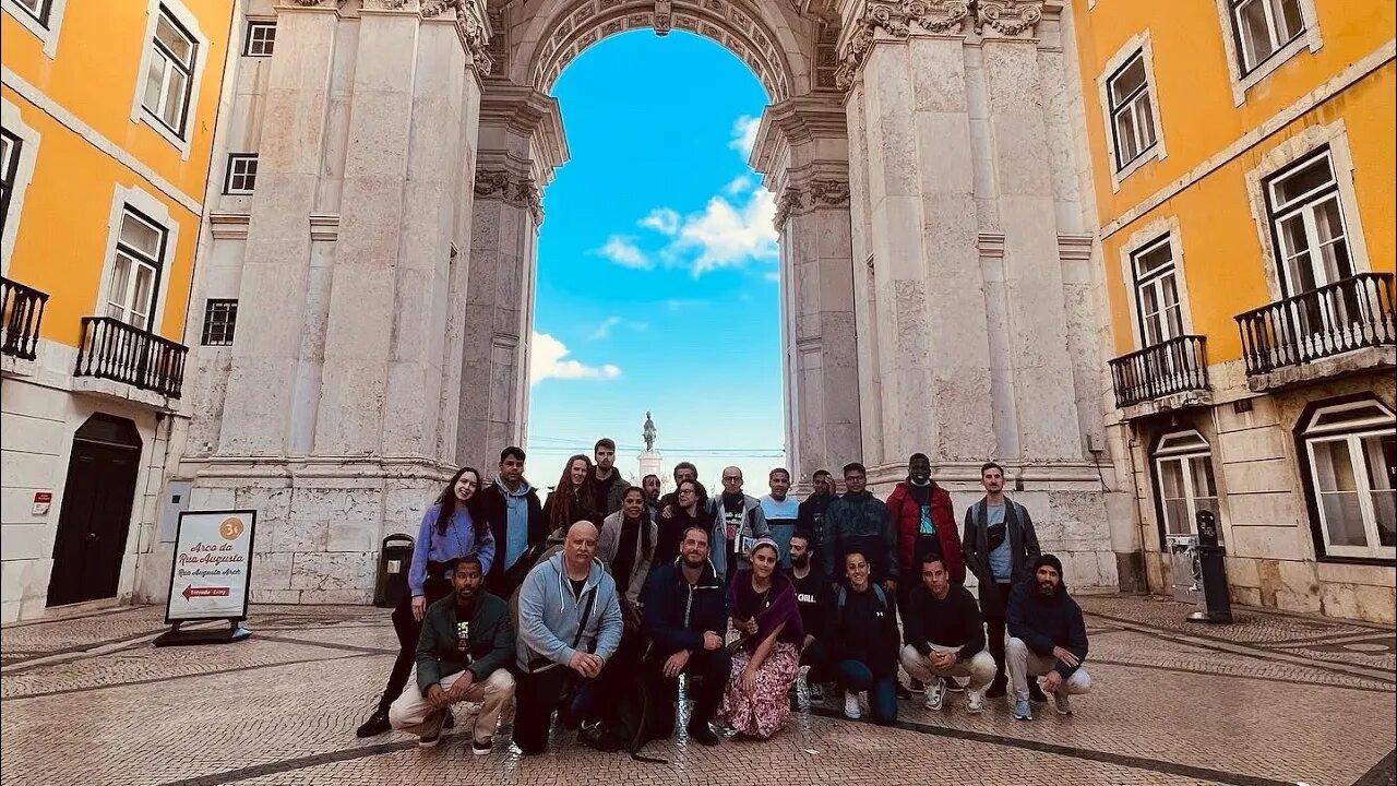 21 Christians walk through Lisbon, Portugal preaching Jesus