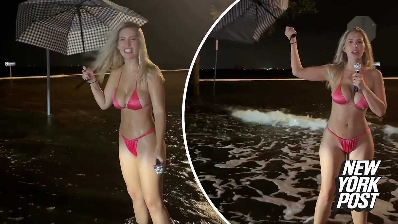 OnlyFans model faces backlash for 'disgusting' Hurricane Helene weather report stunt