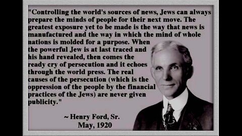 Henry Ford said Jews used cries of religious prejudice to transform America by replacing Christian values with Jewish values.