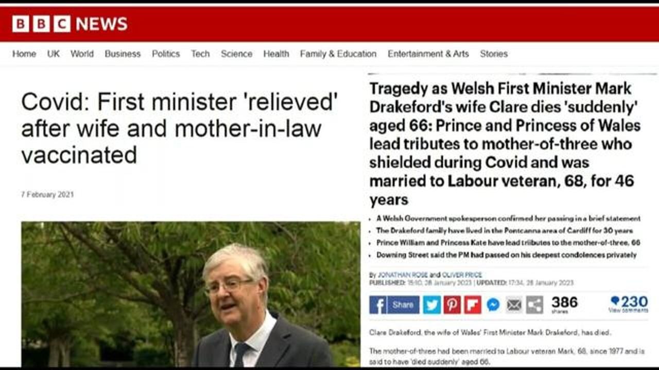 Clare Drakeford, wife of first minister of Wales, Mark Drakeford "dies suddenly"