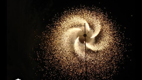 Mesmerizing Fireworks Wheel: A Dazzling Display of Color and Light