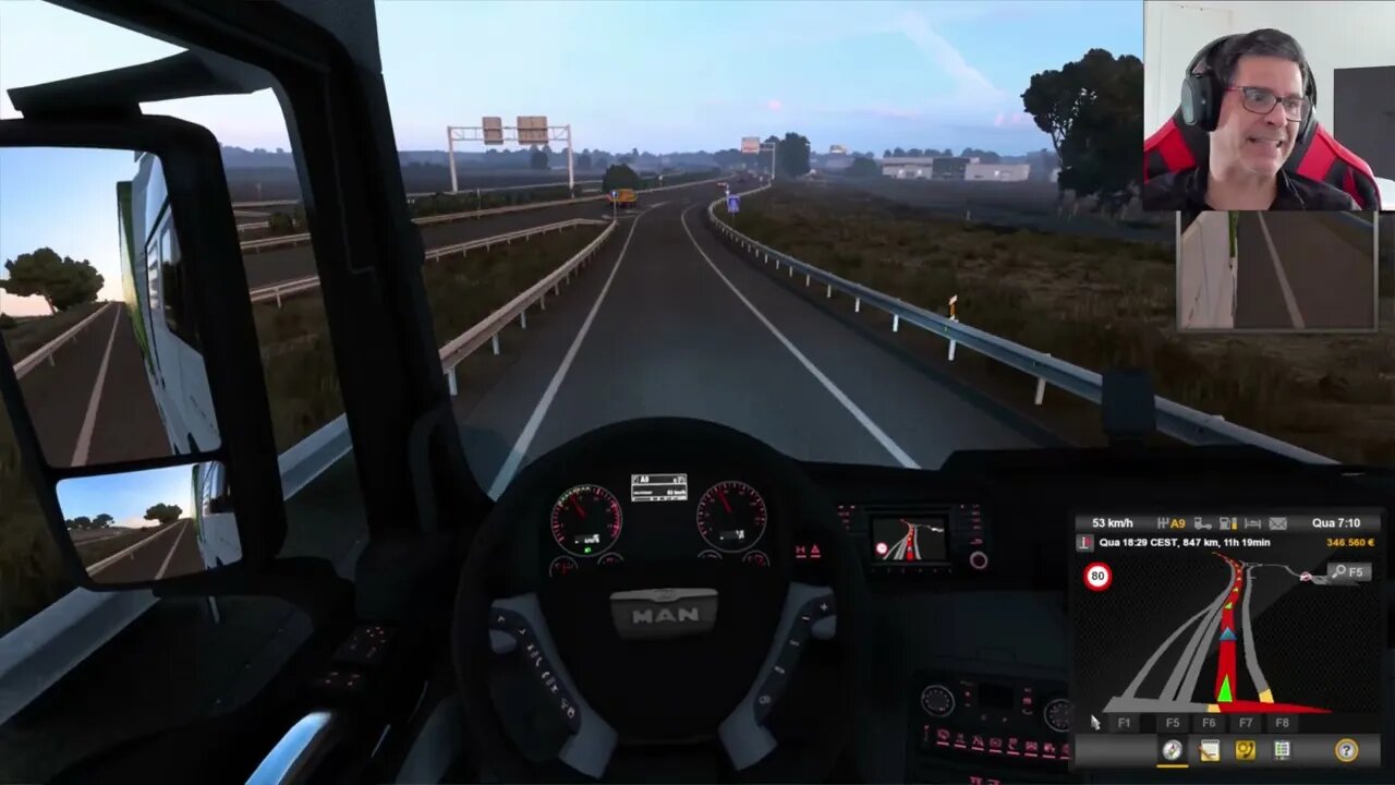 EURO TRUCK SIMULATOR 2 #8 19 TONOLADAS DE FEIJÃO DE SEVILHA PARA O PORTO ISSO É QUE VAI SER COMER F