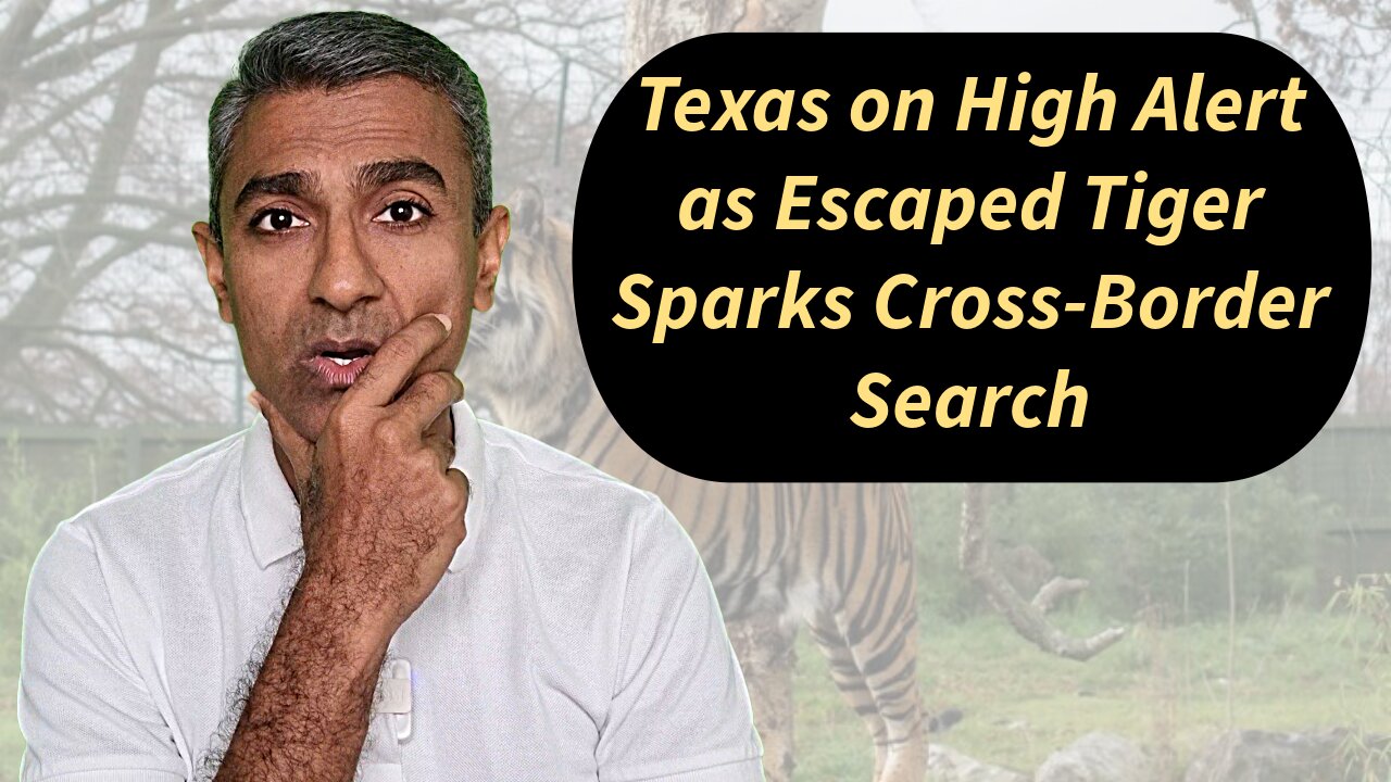 Texas on High Alert as Escaped Tiger Sparks Cross-Border Search