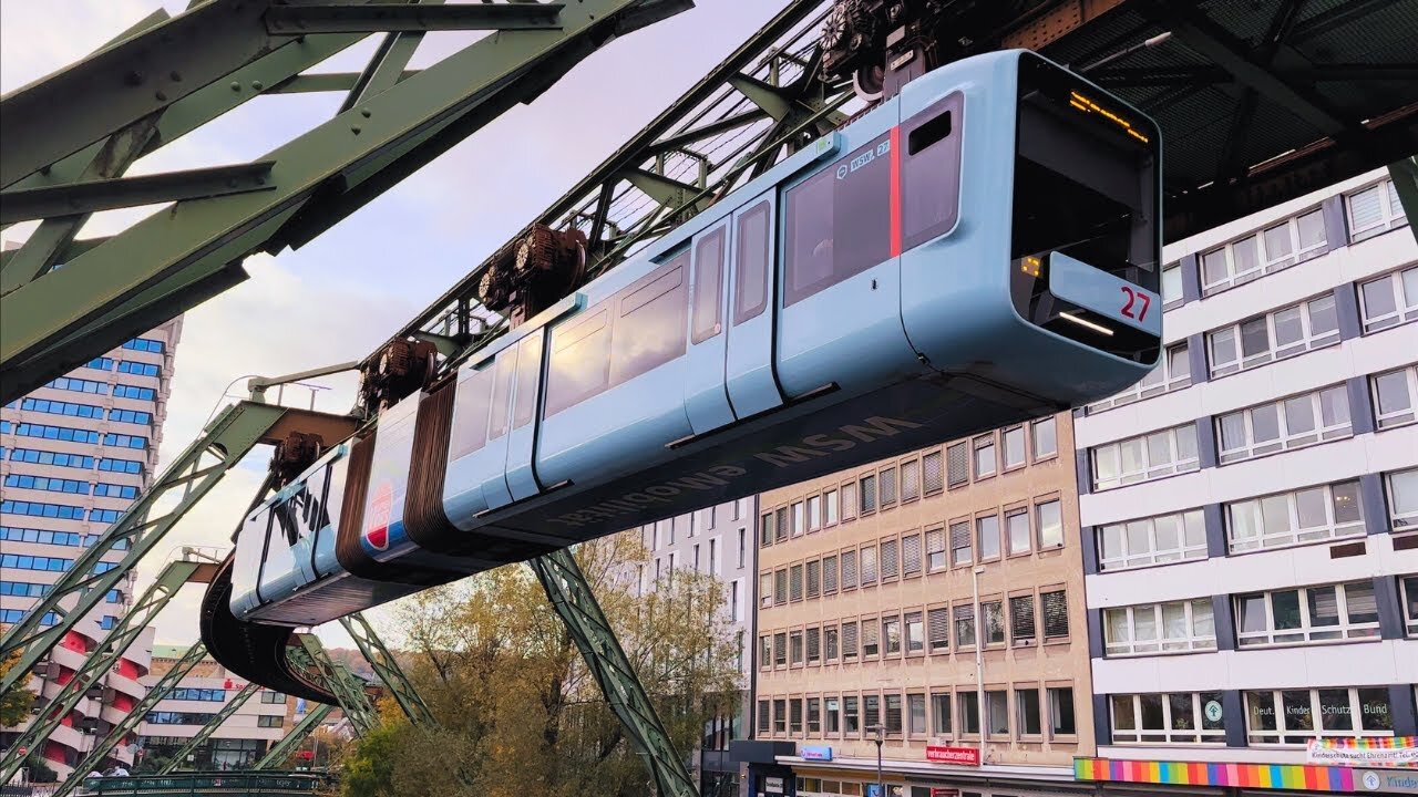 Unique German Suspension Railway Experience - truly one of its kind!