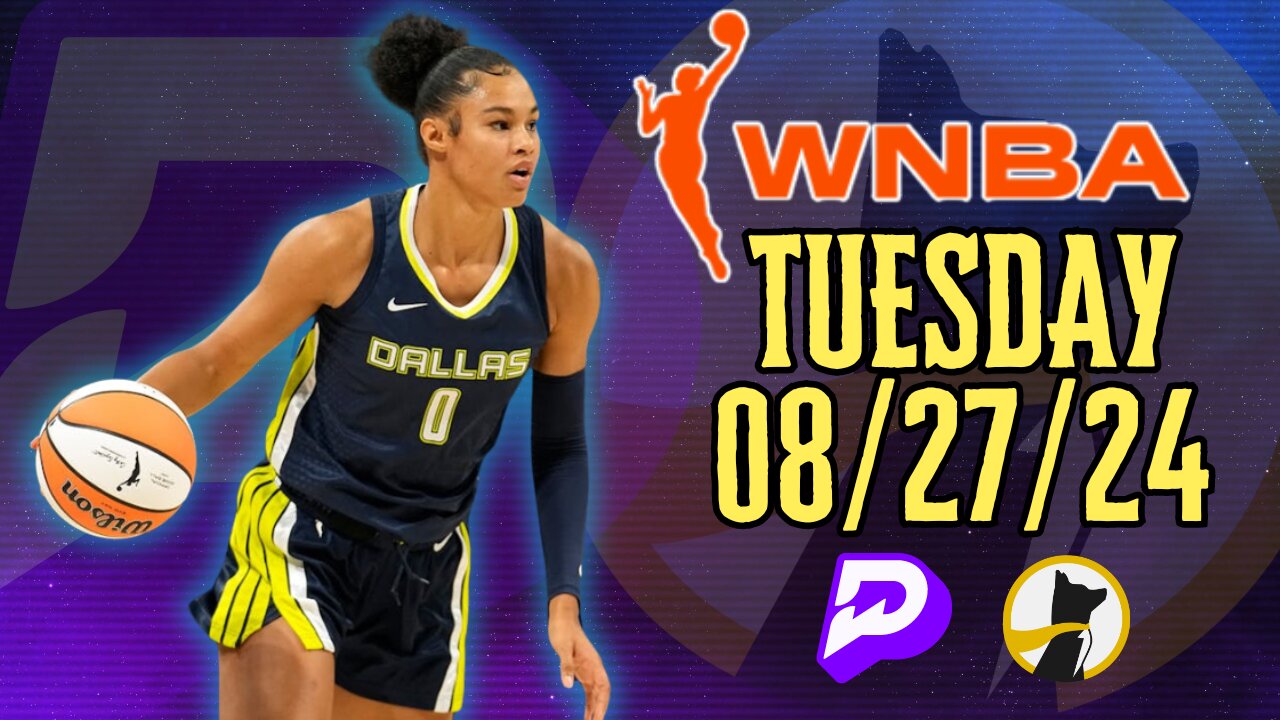 🏀 ✅ #UNDERDOGFANTASY | #PRIZEPICKS | BEST PICKS FOR #WNBA TUESDAY | 08/27/24 | #BASKETBALL | TODAY