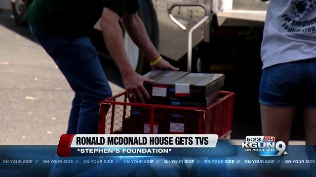 Kick Cancer for Stephen Foundation donates TVs to Ronald McDonald House