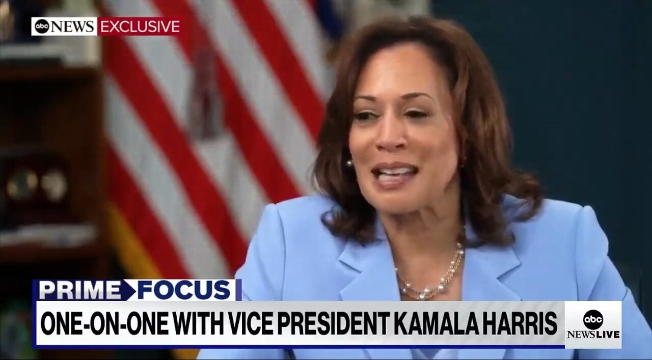 Kamala Completely Makes Up Polling After Reporter's Racist Question