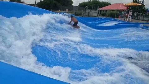 flowrider - Todd - 7 at Soak City, Kings Island