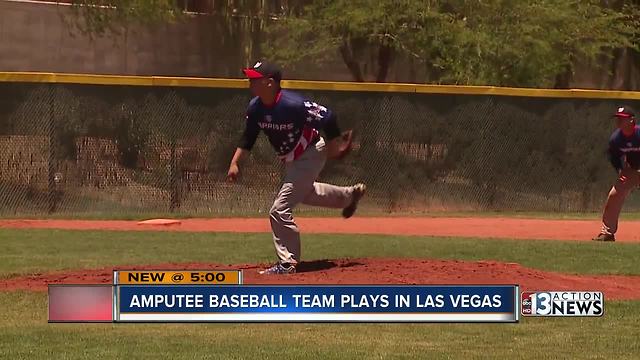 Amputee baseball team plays in Las Vegas