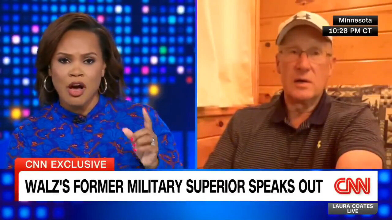 CNN Cut Short Interview With Tim Walz's Ex Unit Commander Because Of 'Technical Difficulties'