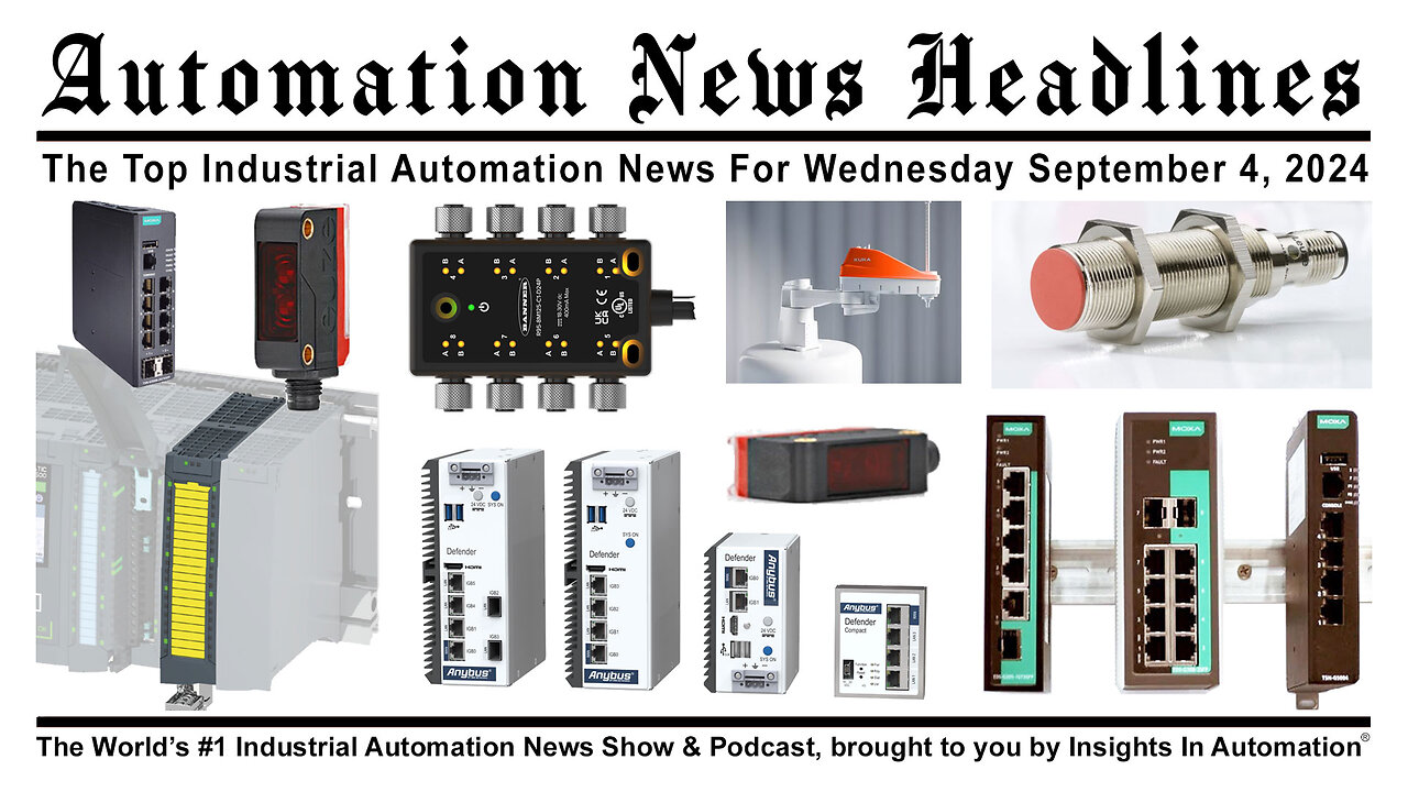 Automation News Headlines for Tuesday September 4, 2024