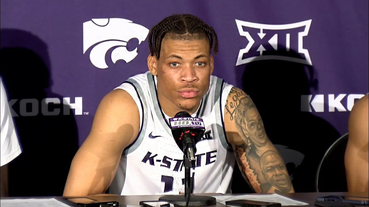 Kansas State Basketball | Markquis Nowell, Keyontae Johnson, Abayomi Iyiola Press Conference