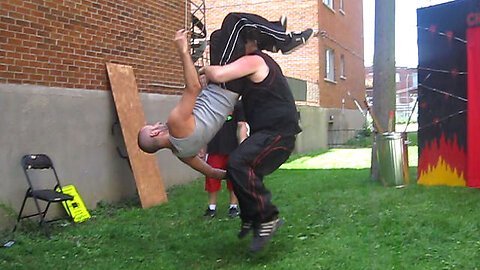 Innovator VS Devastator {Tag Champ vs Tag Champ} CHW Backyard Wrestling