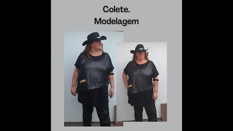 Colete de cirrê com estilo, modelagem