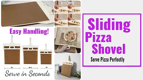 How to Serve Pizza Perfectly in Seconds with the Sliding Pizza Shovel for Easy Handling!