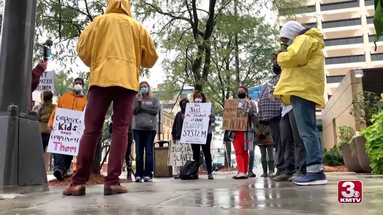 Protesters Interrupt Groundbreaking of Downtown Detention Center