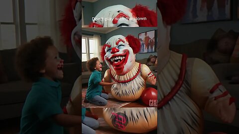 Pennywise: The Cuddly Clown of Chills! #hauntedhouse 🤡🎈